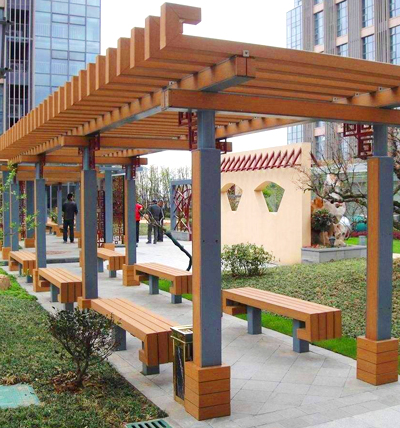 防腐木廊架
